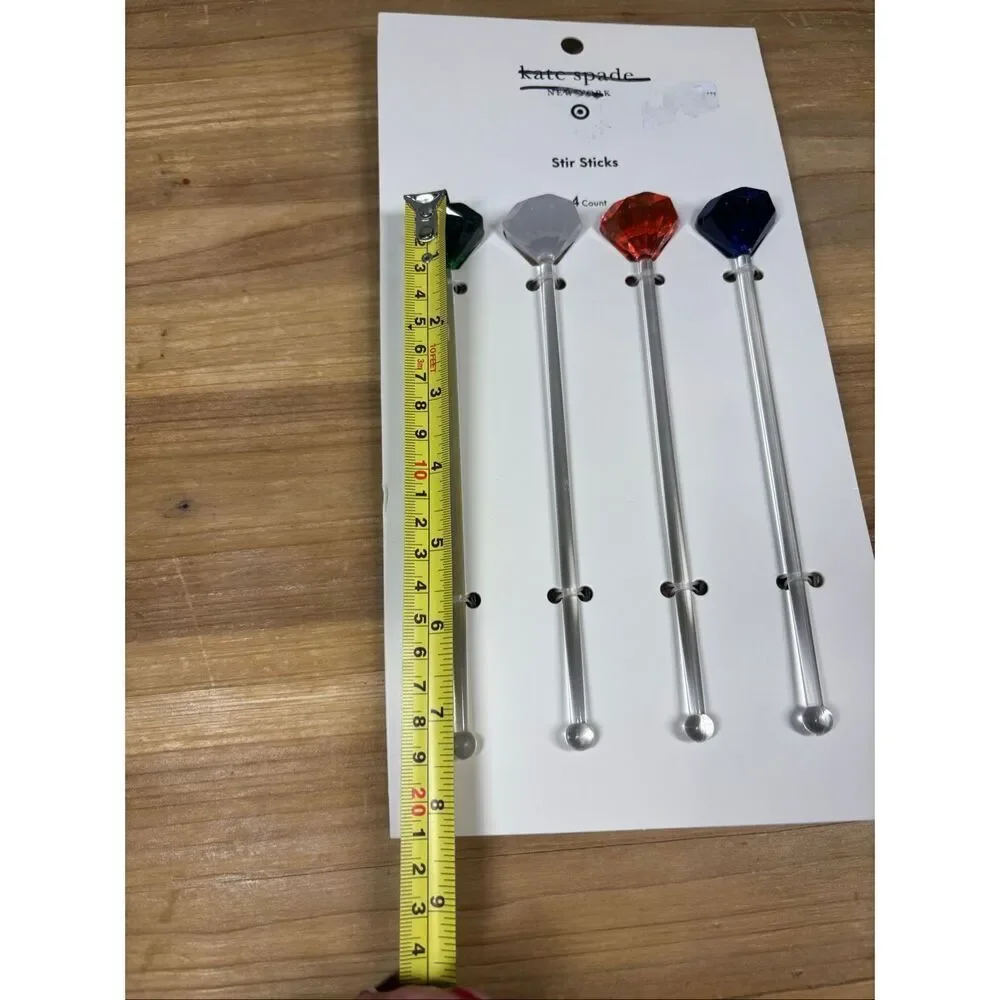 Kate Spade Target Acrylic Gem Drink Stir Sticks